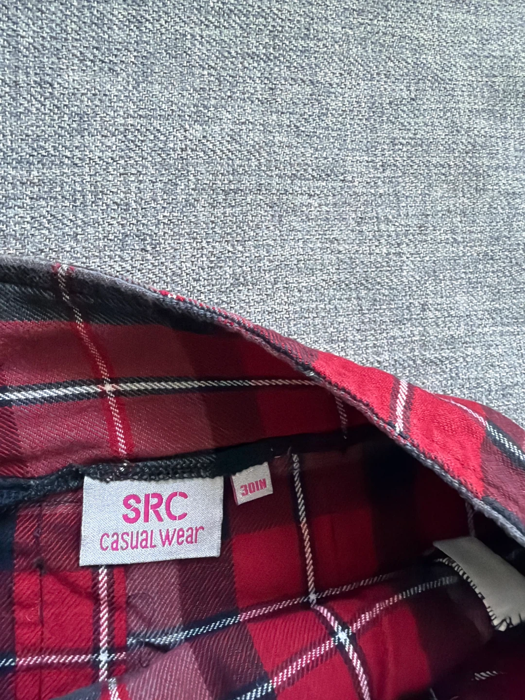 Mini Plaid Skirt with Buckle - fits small to medium - photo 2