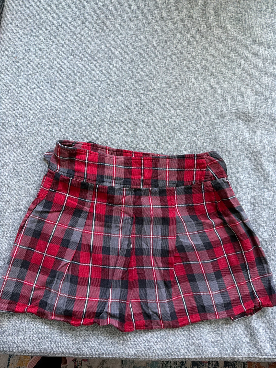 Mini Plaid Skirt with Buckle - fits small to medium - photo 3