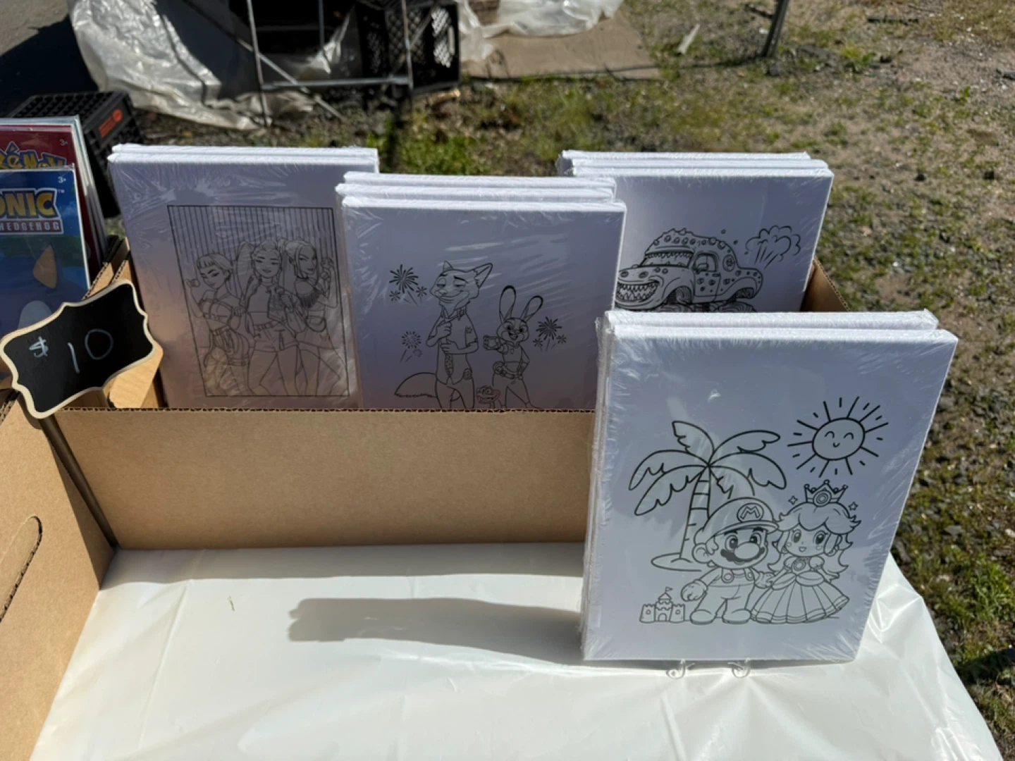 Adult paint boards & paint/brushes - Various Designs - photo 2