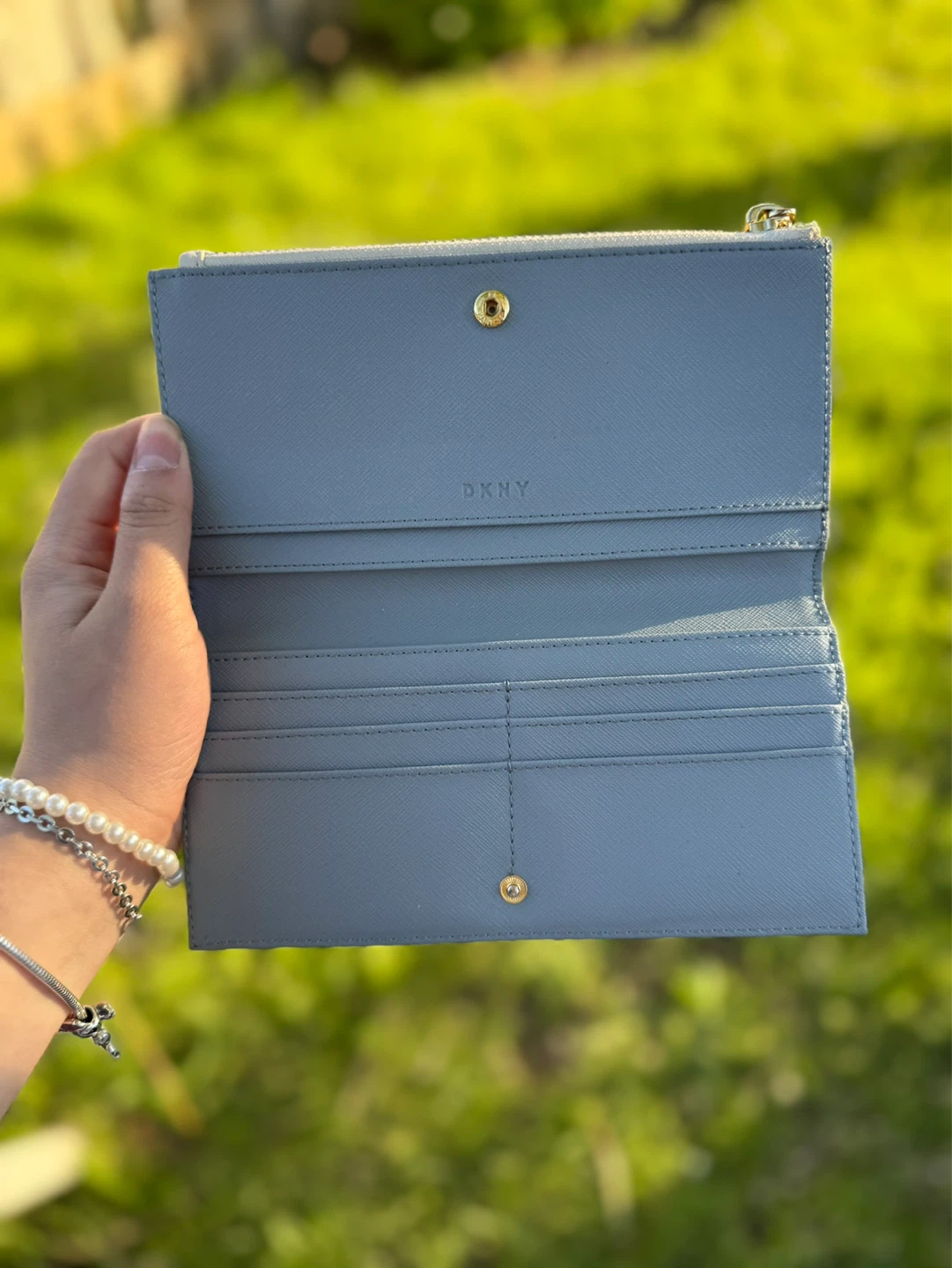 DKNY White Bifold Wallet