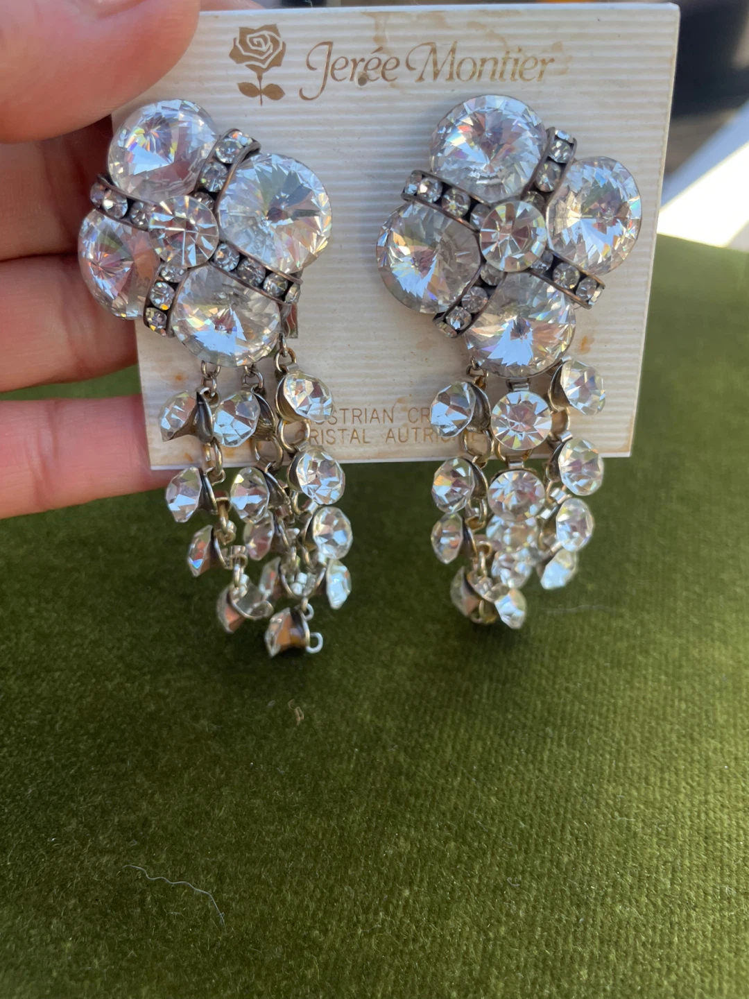 Jeree Montier Crystal Chandelier Earrings - photo 2