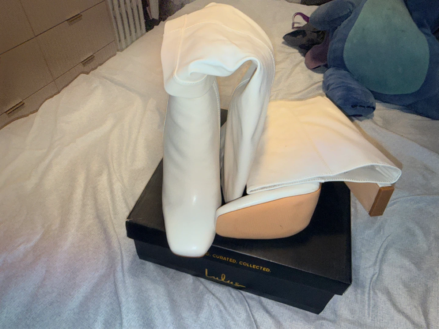 Lulus Cream Knee-High Boots - photo 2