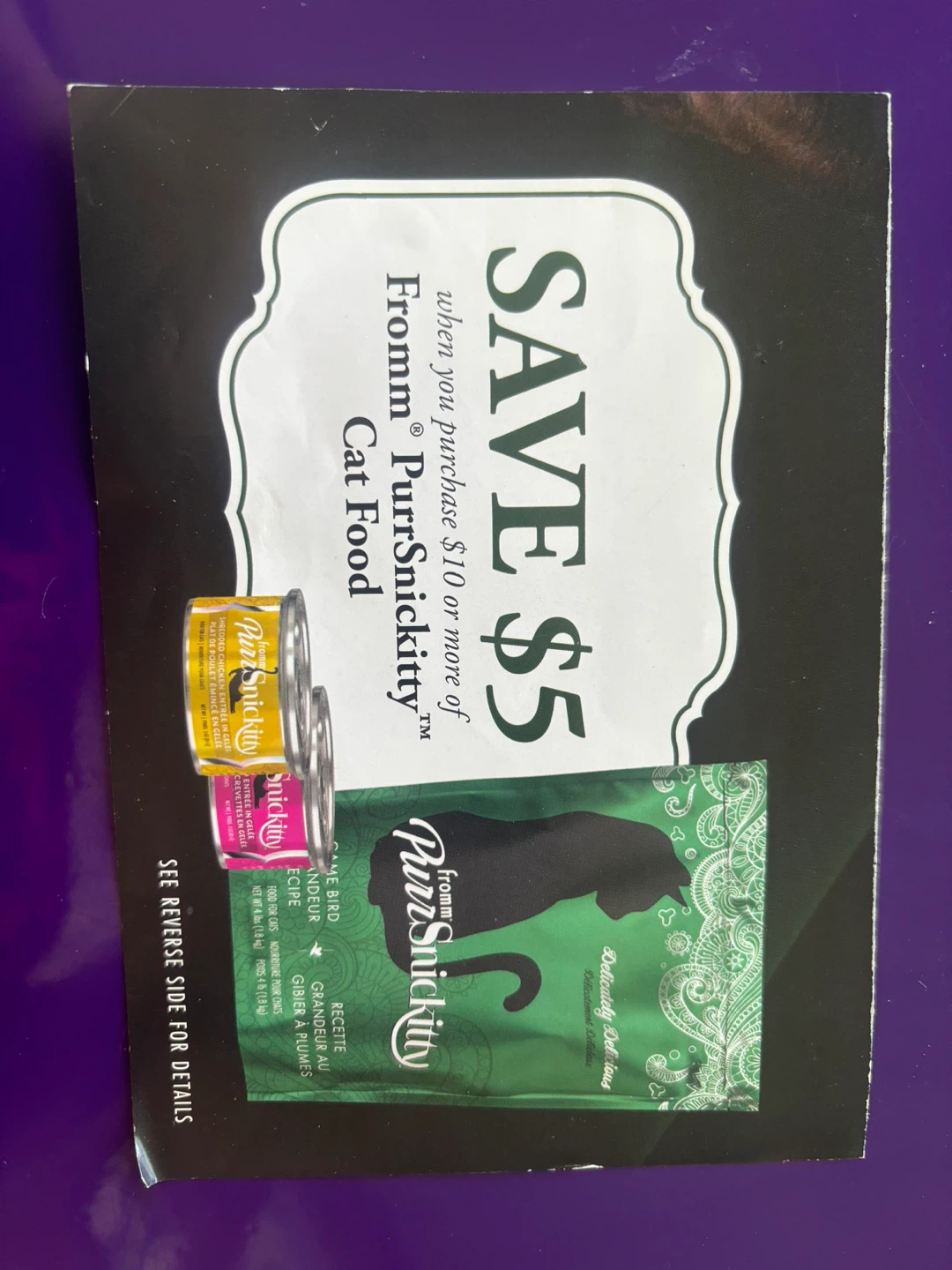 $5 Off Fromm PurrSnickitty Cat Food Coupon