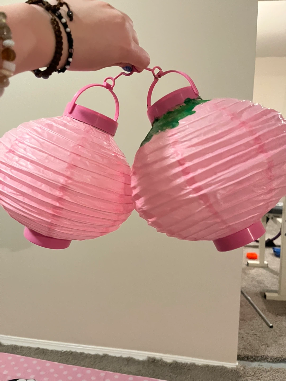 Pink Paper Lanterns (Set of 2)