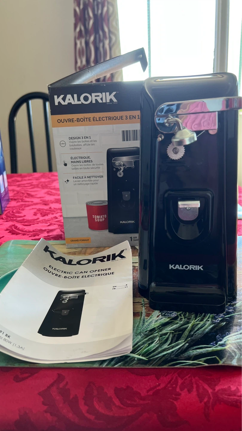Kalorik Electric Can Opener 3-in-1