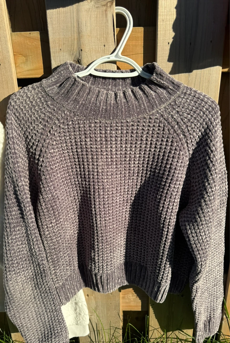 Grey Chenille Sweater