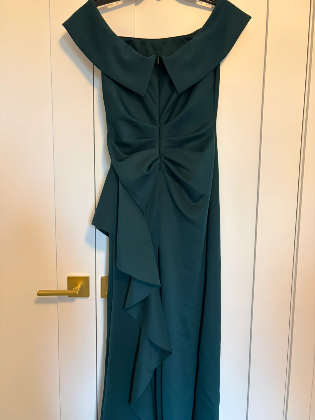 Green Off-the-Shoulder Ruffle Dress - photo 2