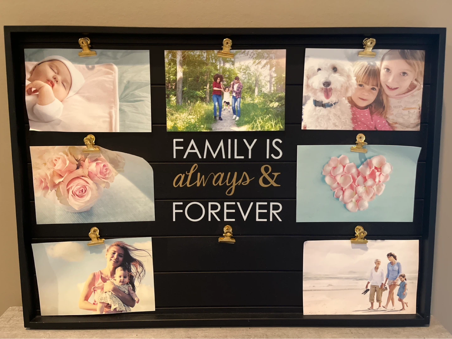 Black Family Photo Frame Collage