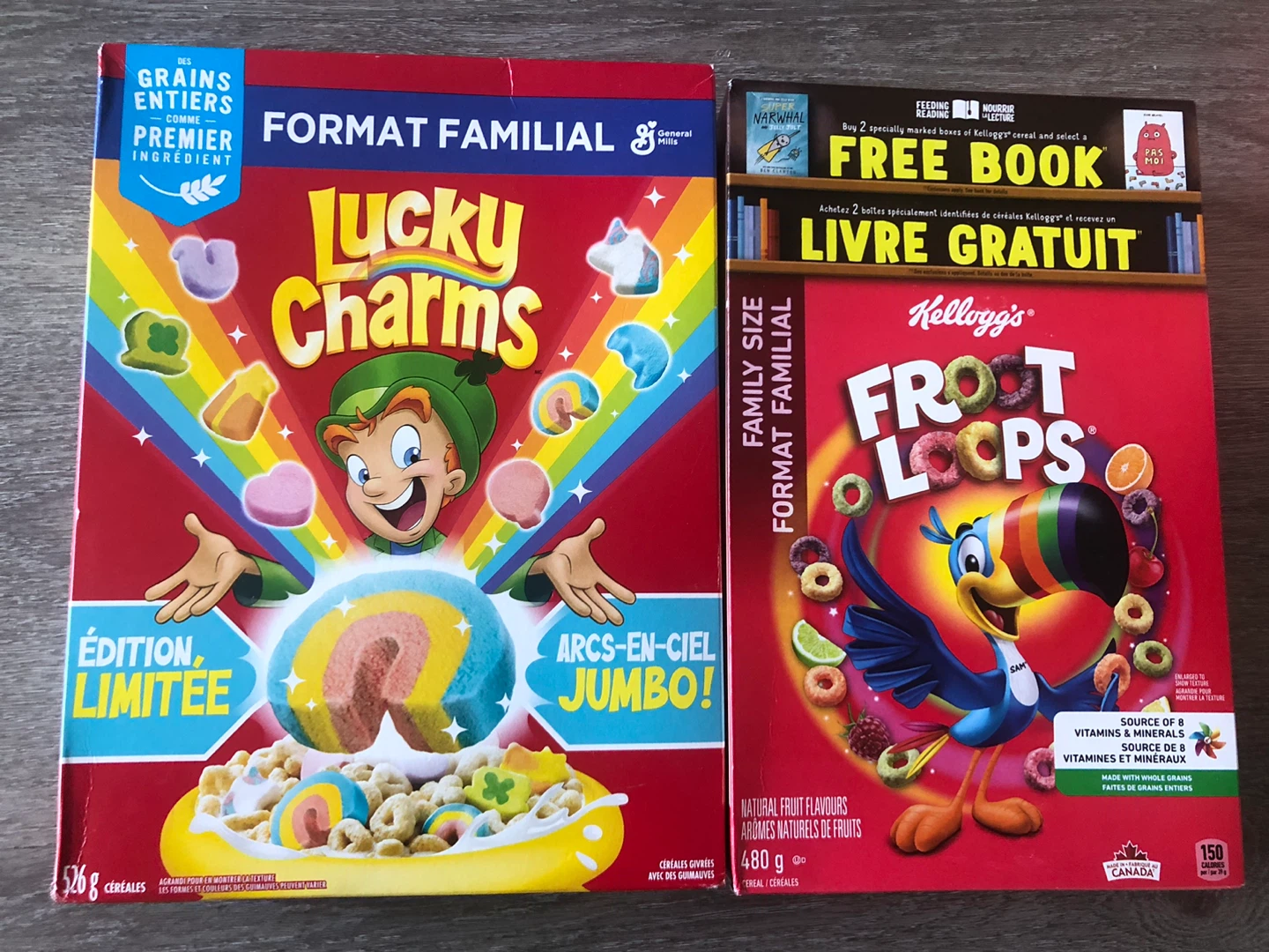 4 boxes Lucky Charms & Froot Loops Family Size Cereals - photo 2