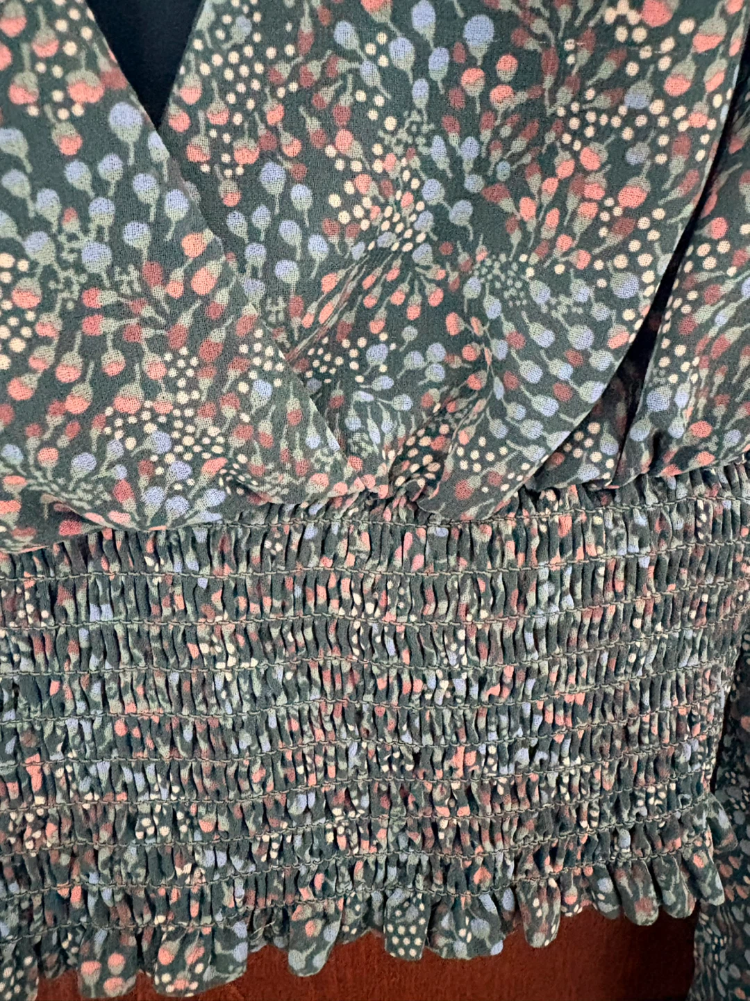Wilfred Wistful Blouse Green Floral - Sz XS - photo 4