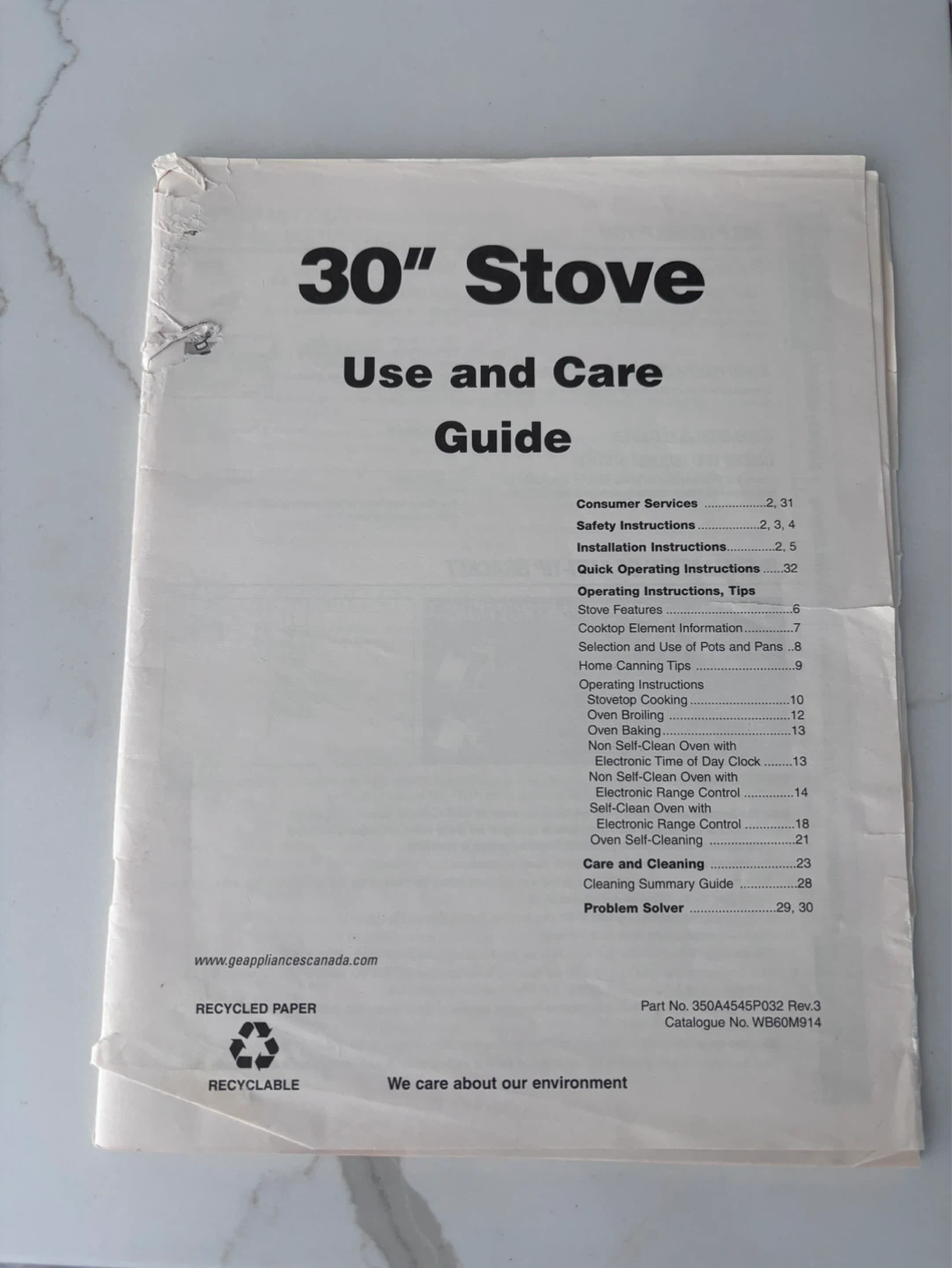 GE 30" Electric Stove