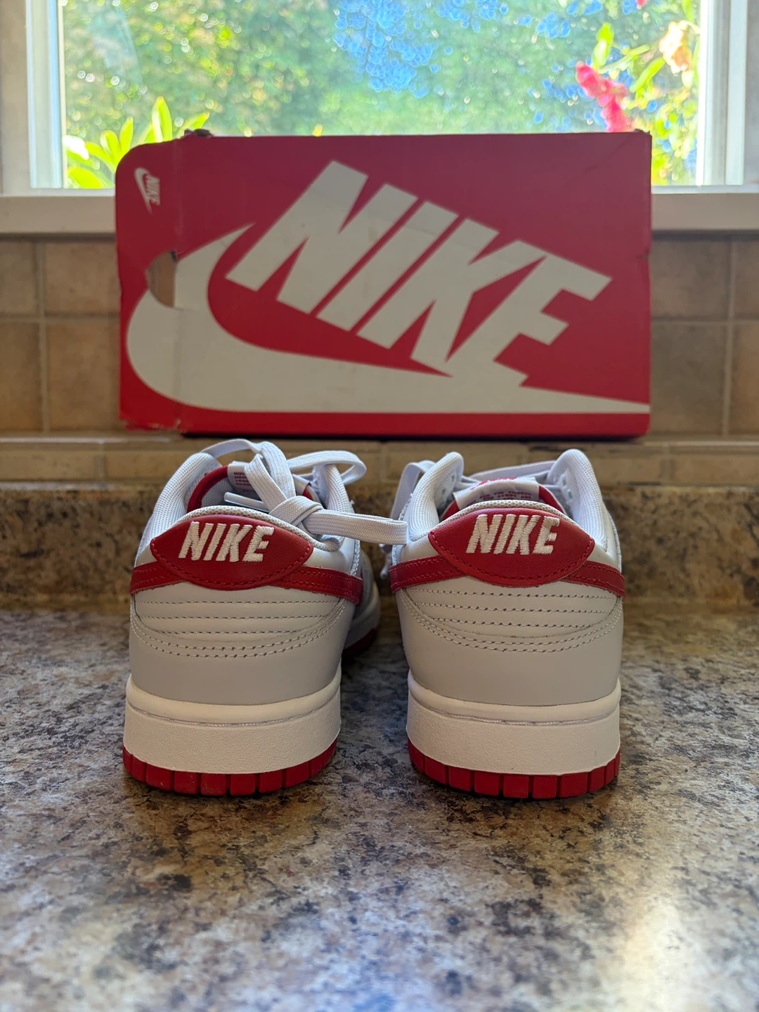 Nike Dunk Low Grey Red Sneakers - photo 2
