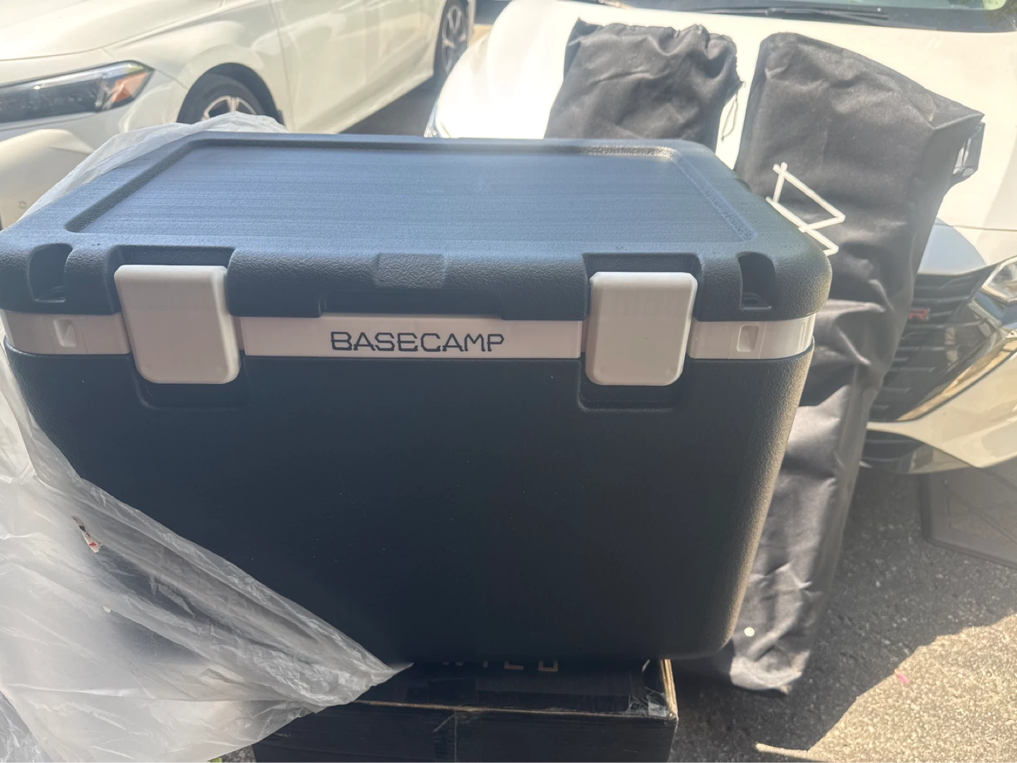 BASECAMP Icebox 55 Cooler - Black/Grey/White