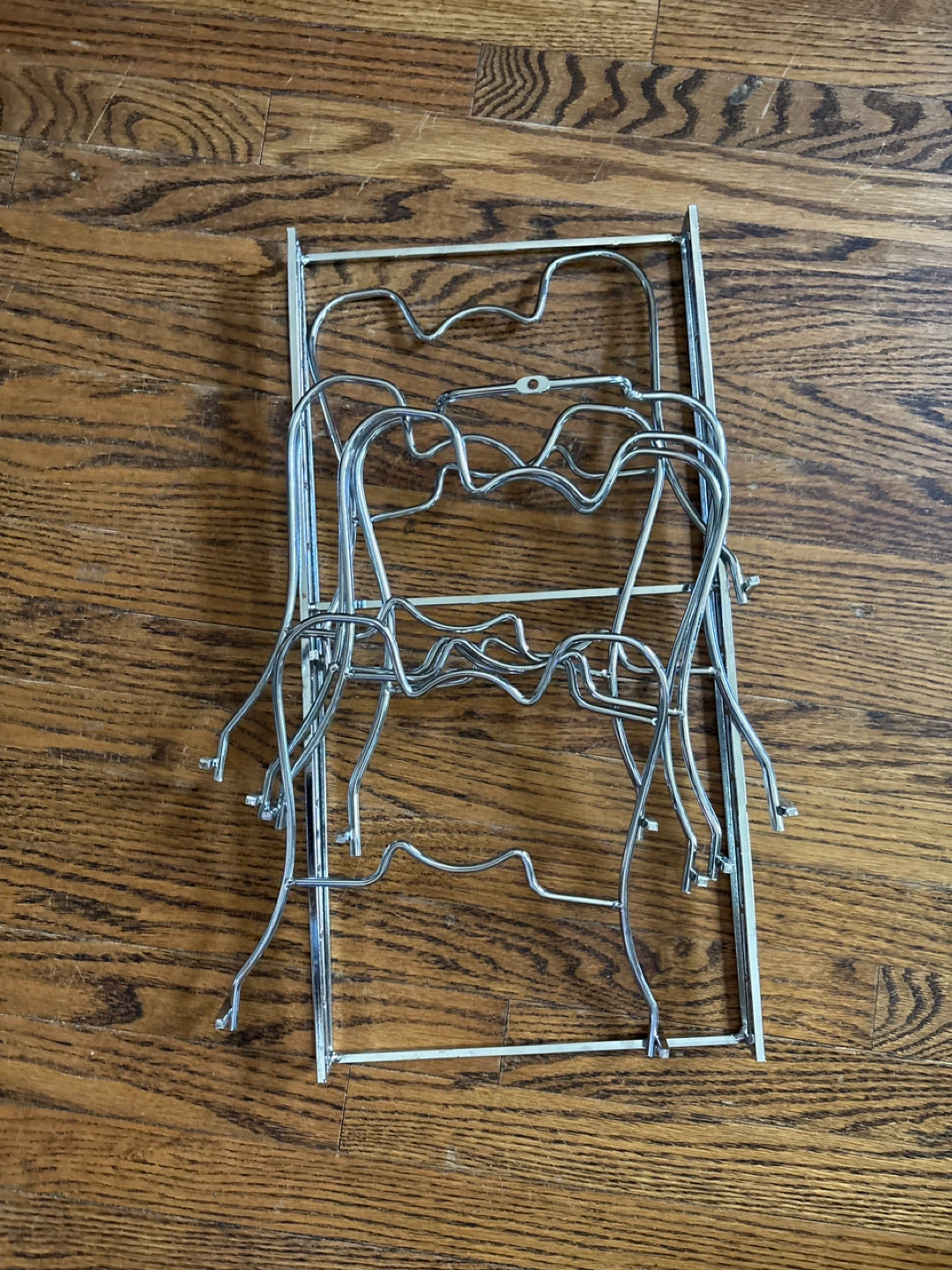 Collapsible Metal Pot Lid Organizer Rack