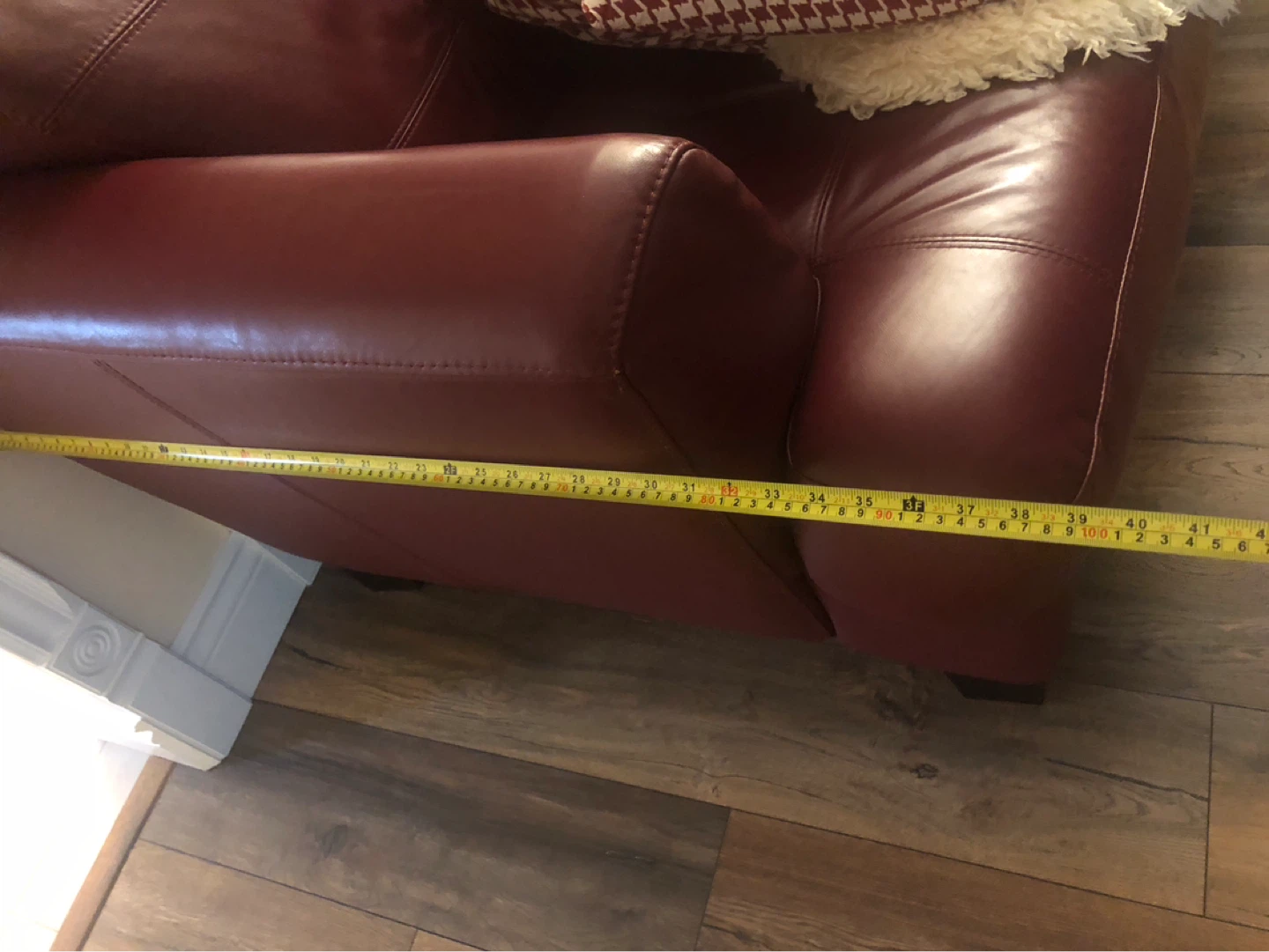 Cindy Crawford designed, Extra large leather couch, 100% leather - photo 5