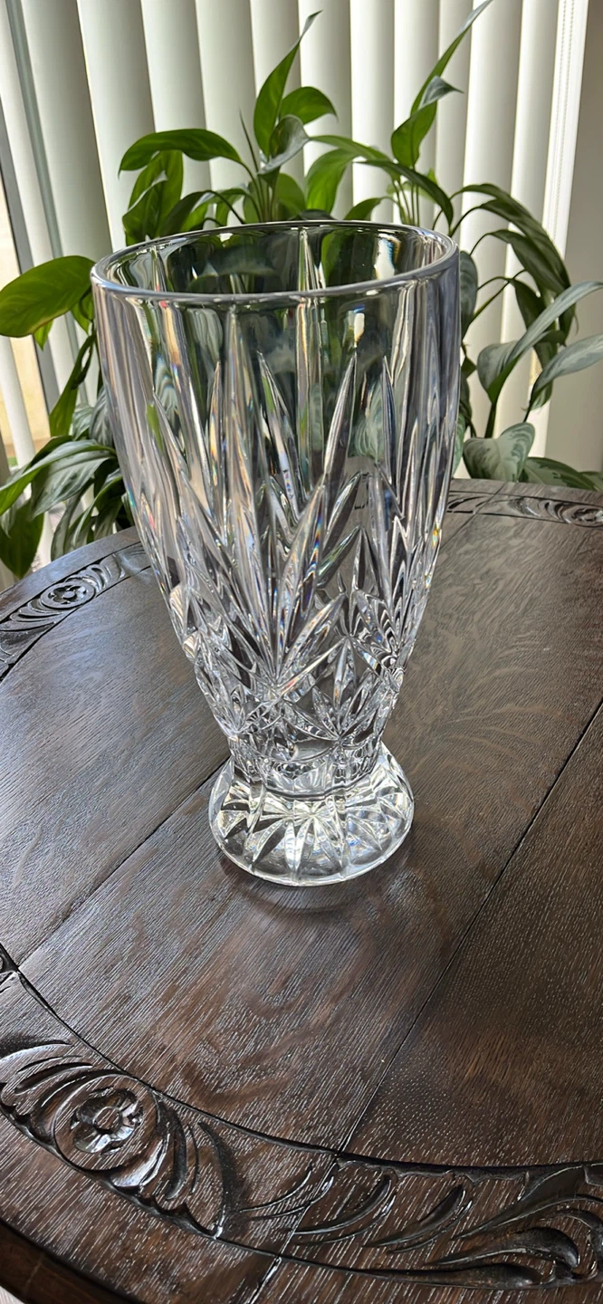 Crystal Cut Glass Vase