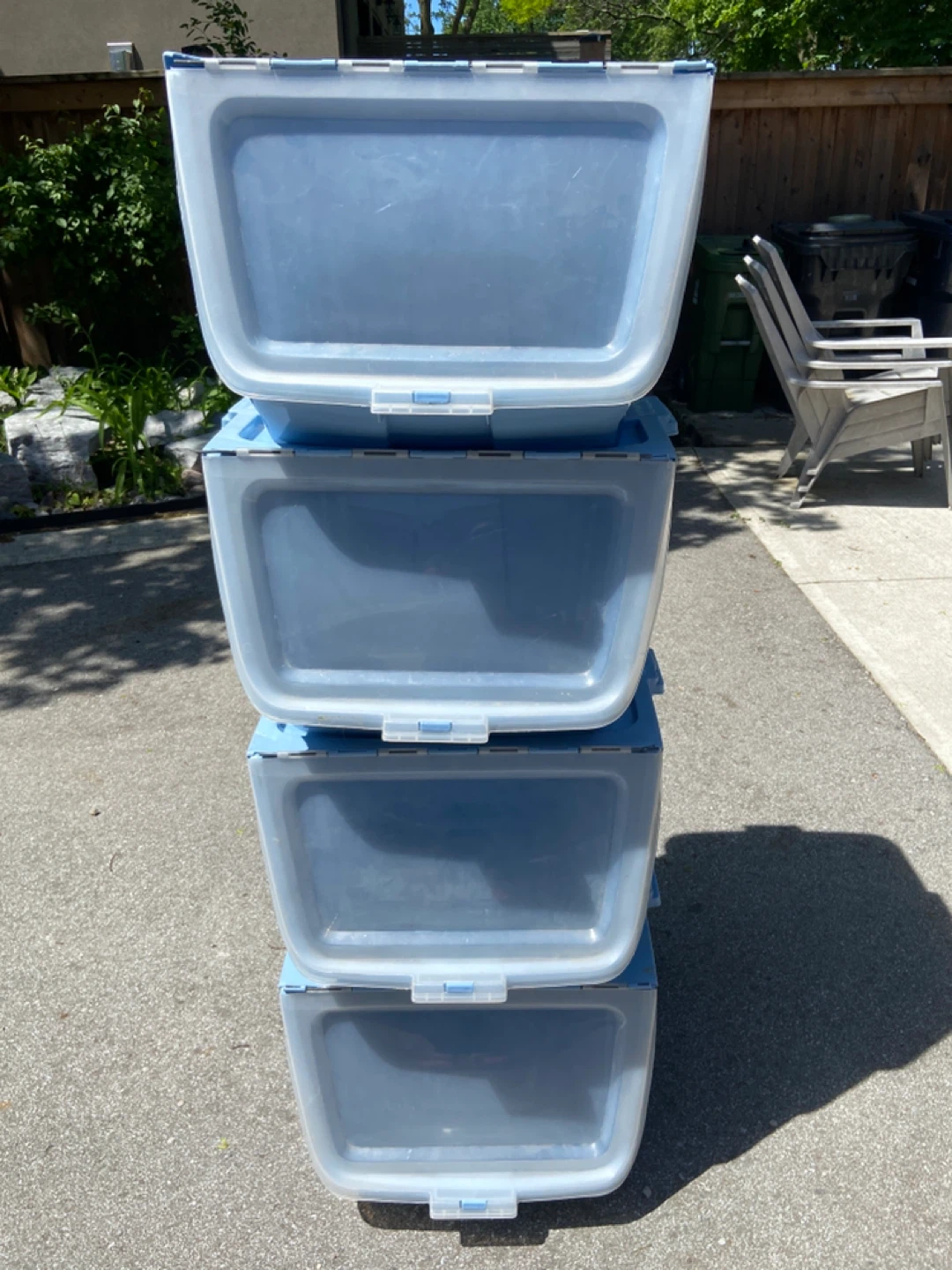 Stacking Tucker Storage Bins