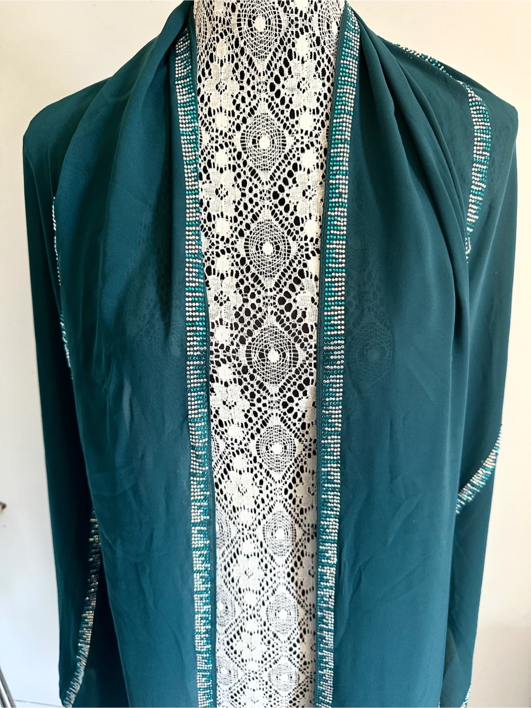 Beautiful Teal Shawl/ Scarf - NWT - $25
