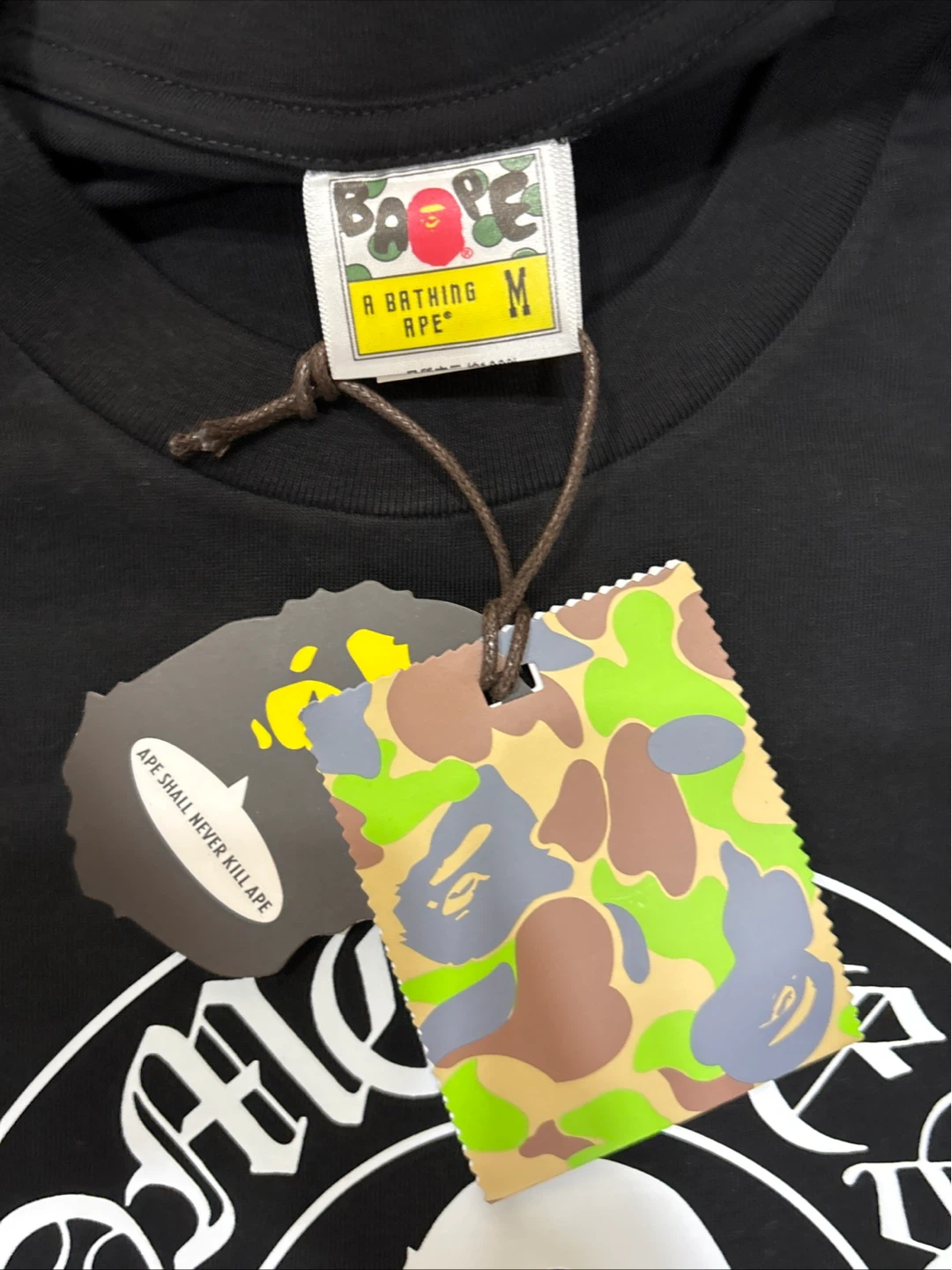 BAPE x Chrome Hearts T-Shirt - Black - Medium - photo 2