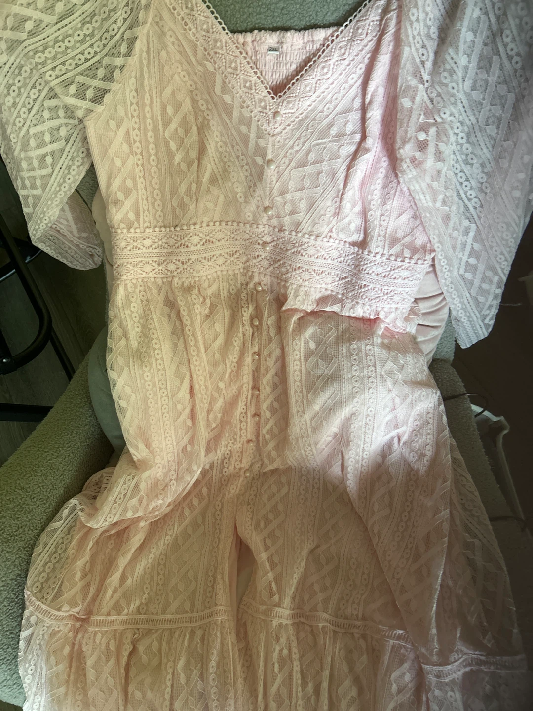 Pink Lace Dress