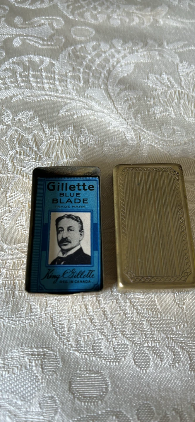 Gillette Blue Blade Razor Blade Tin