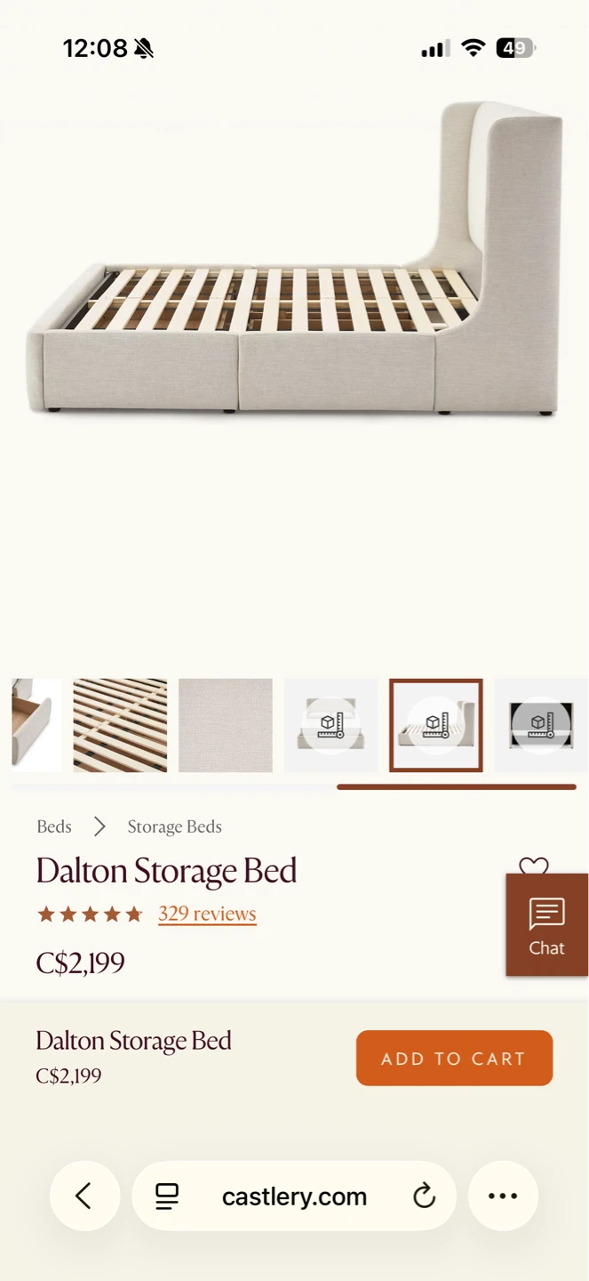 Castlery Dalton Storage Bed