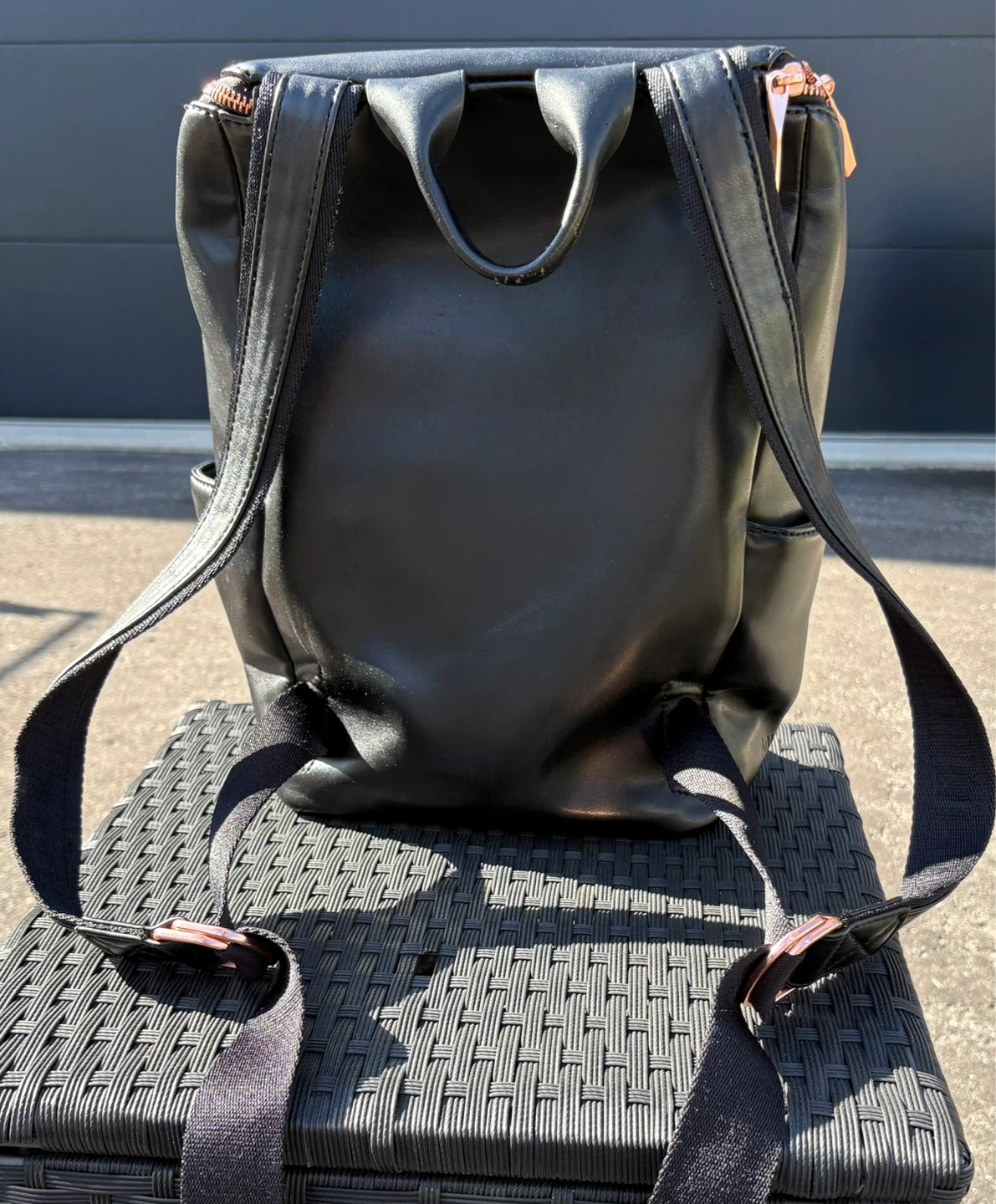 Matt & Nat Black Faux Leather Backpack - photo 2