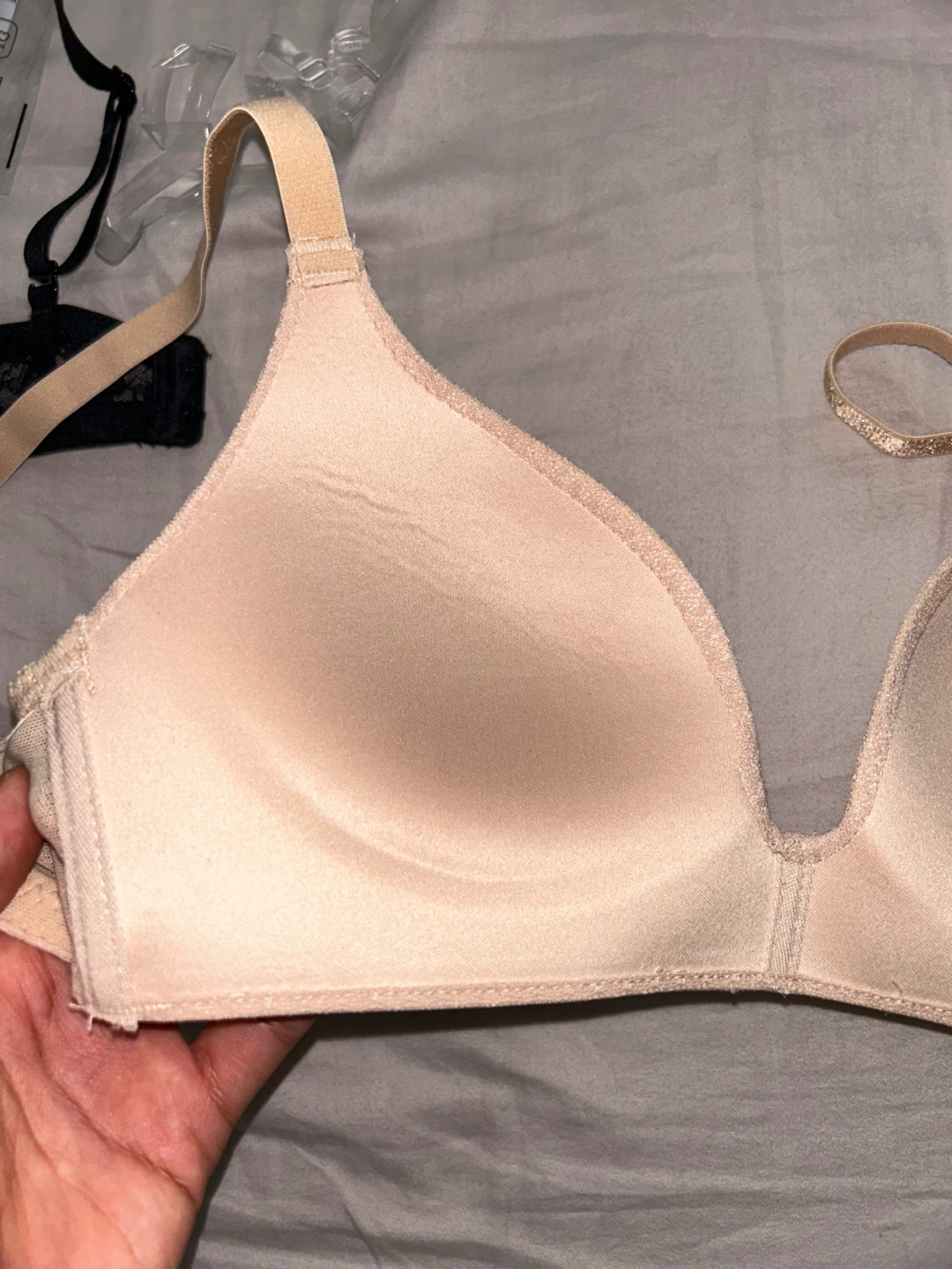 BNWOT La vie en rose push up nude Beige T-shirt Bra - photo 4