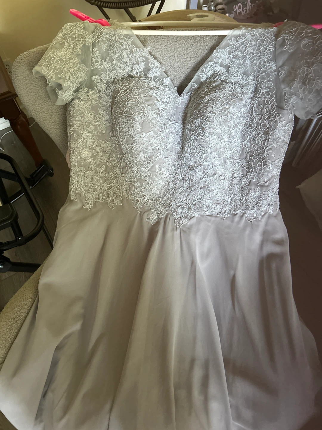 Elegant Lace Overlay Dress