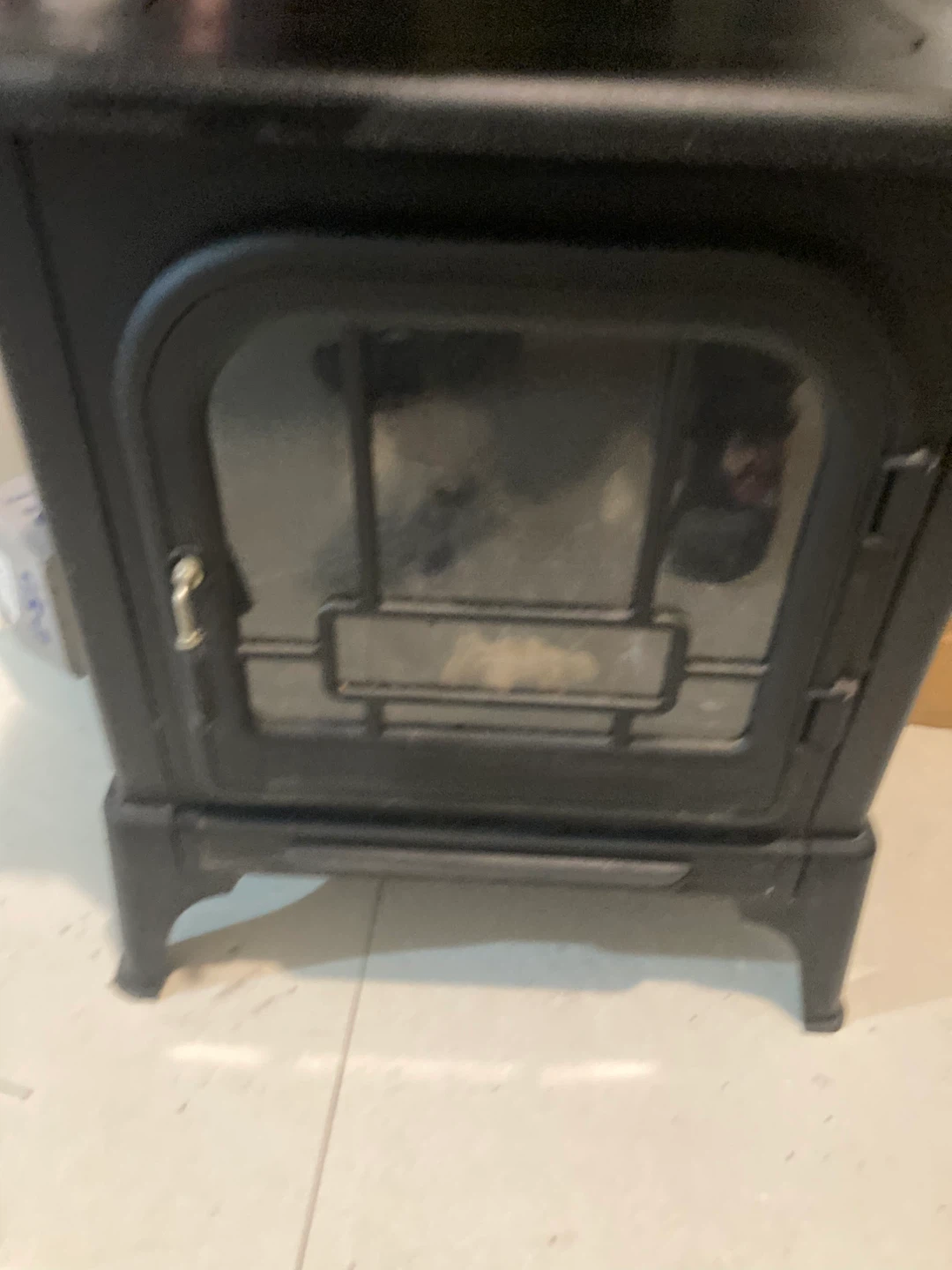 Black Cast Iron Stove
