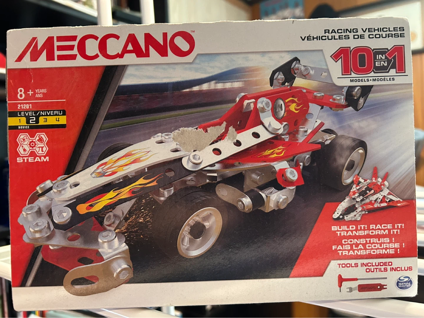 Meccano 10-in-1 Racing Vehicles Building Set