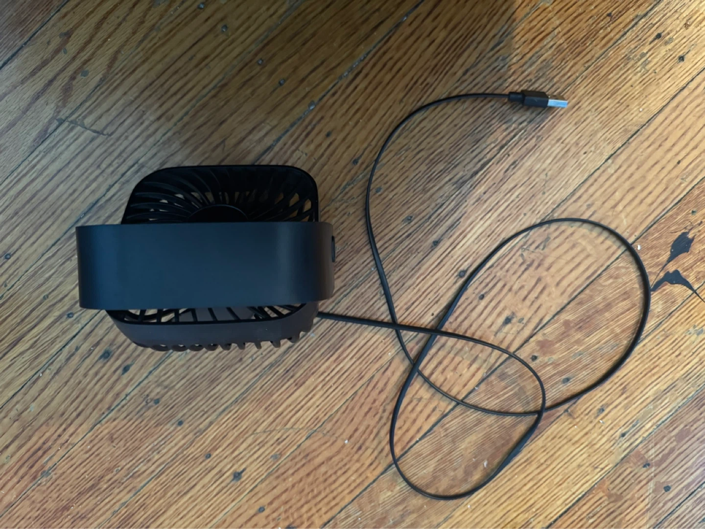 Black USB mini Desk Fan - photo 2
