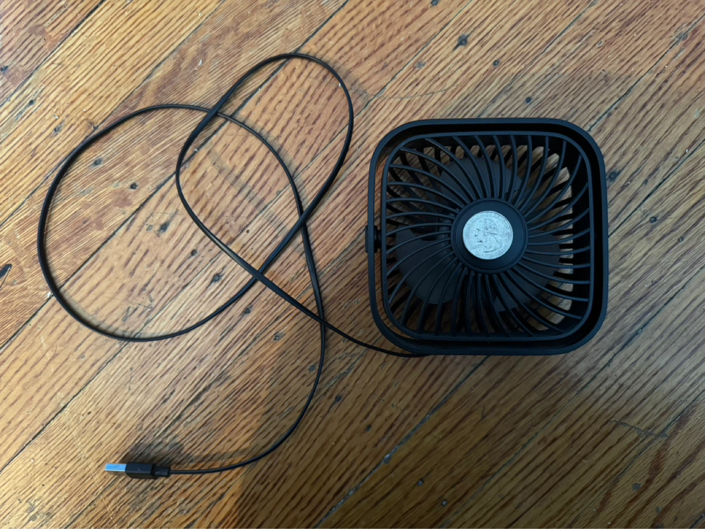 Black USB mini Desk Fan
