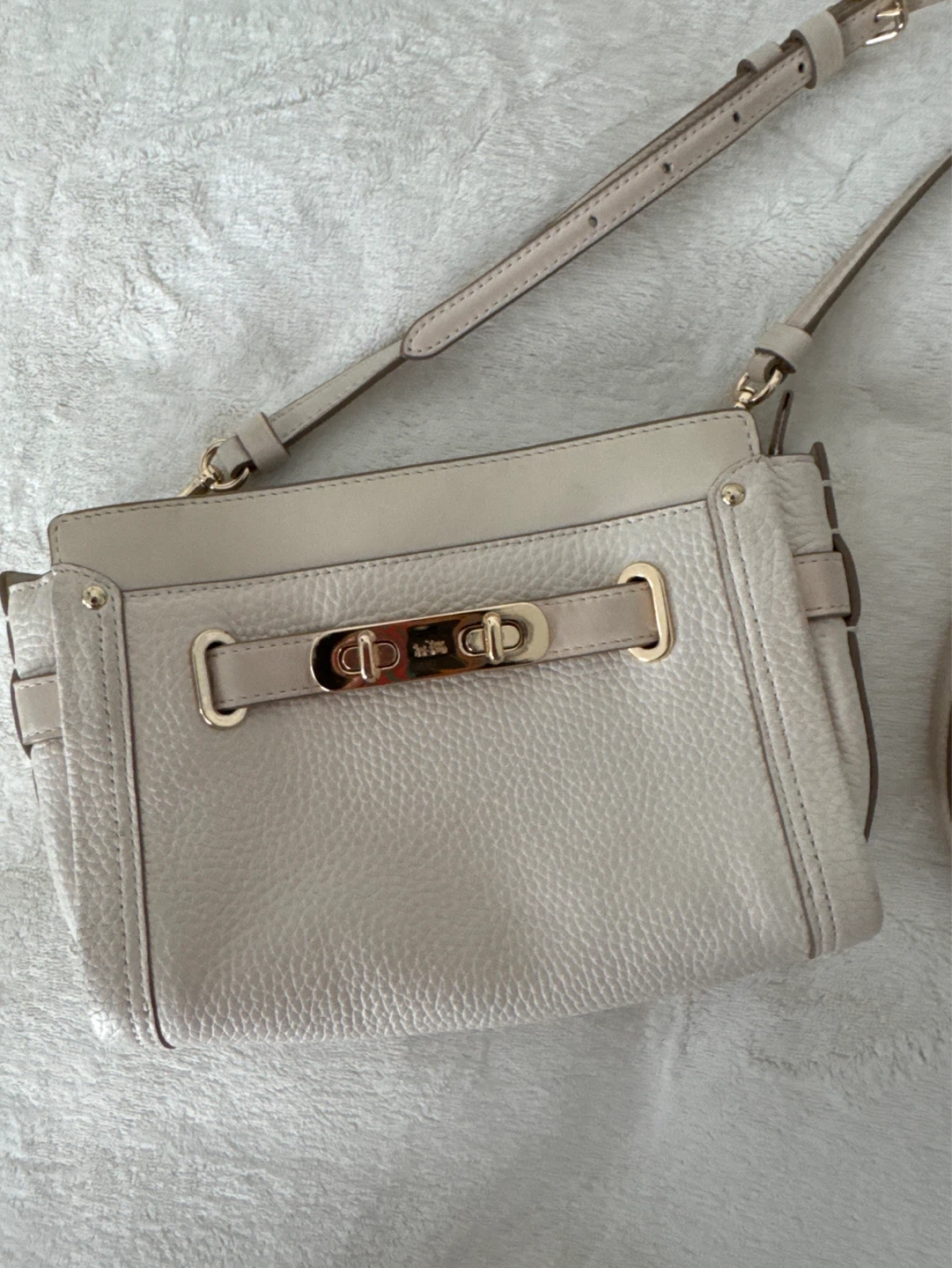 Coach Pebble Leather Crossbody Bag - Light Beige - photo 2