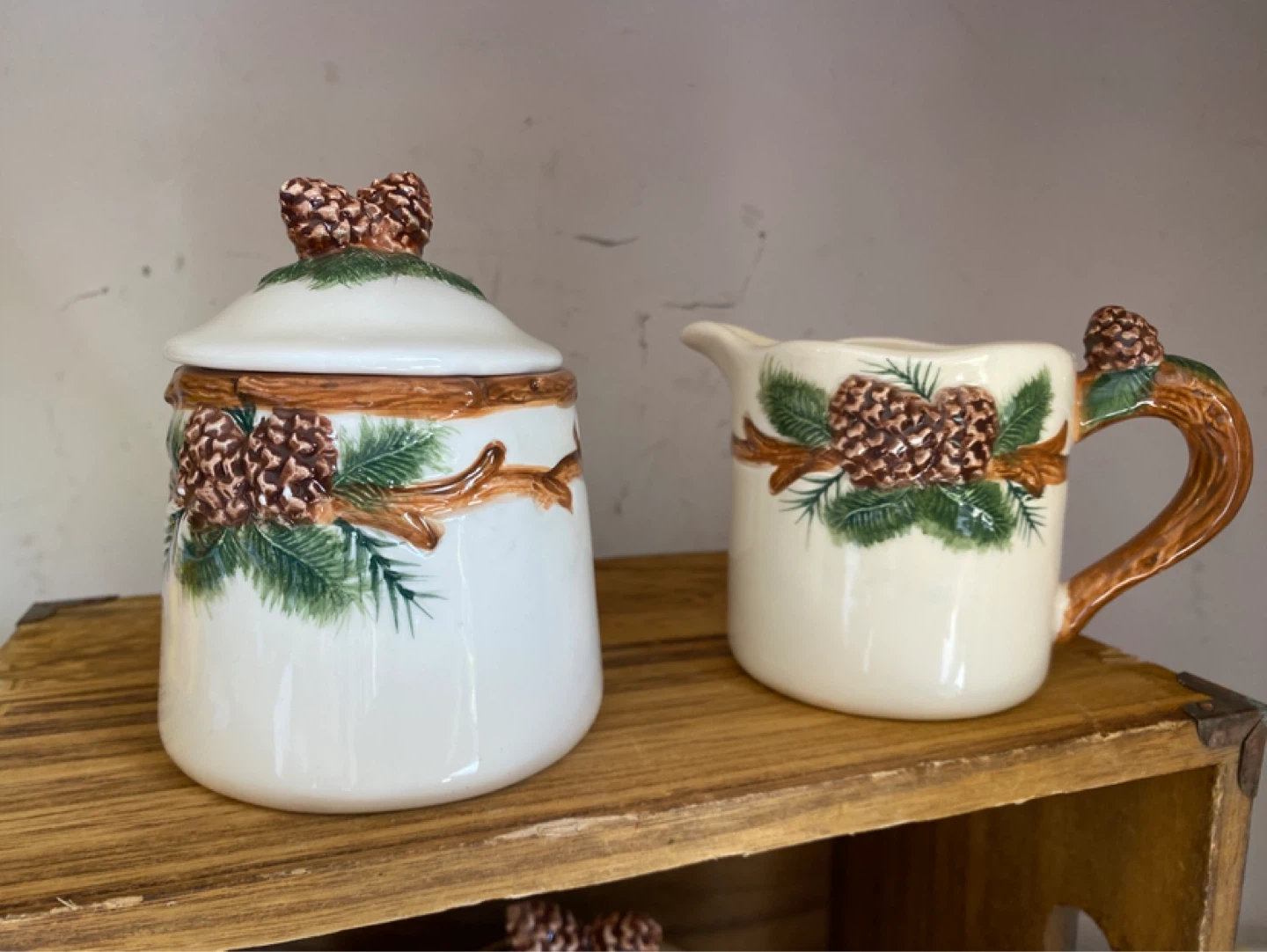 Ceramic Teapot with Pinecone Design - photo 3