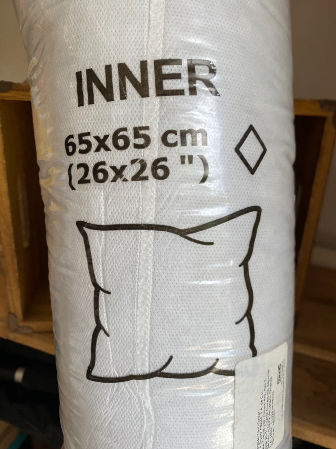 IKEA INVER Pillow Insert 65x65 cm