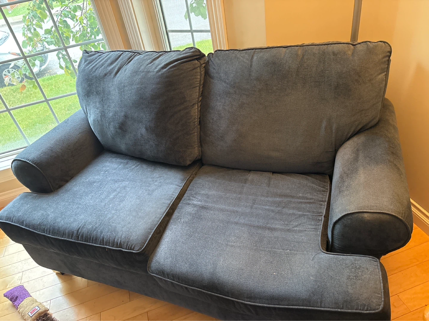 Blue Grey Loveseat