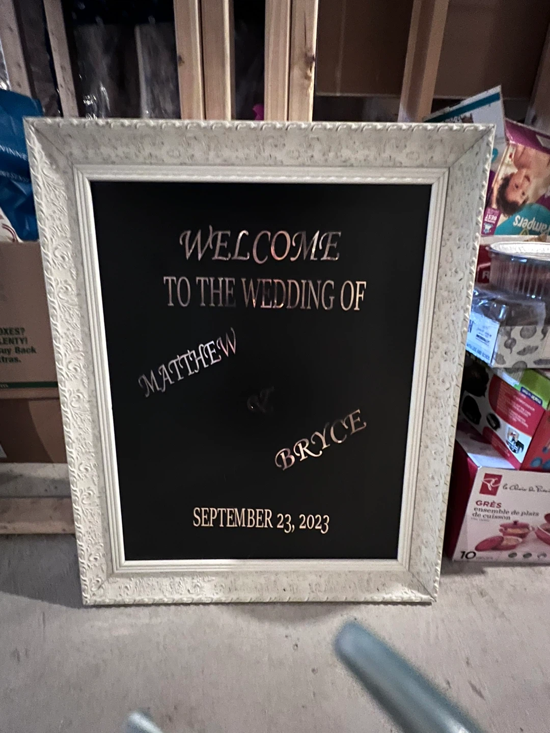 Wedding Welcome Sign