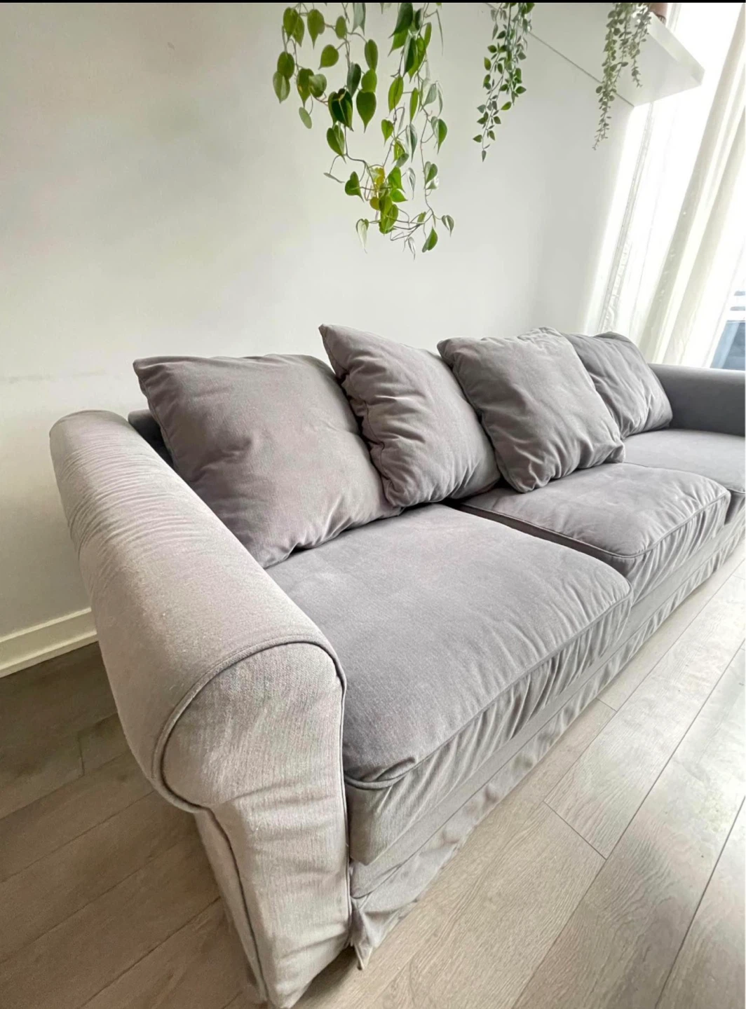 Grey Sofa with Cushions