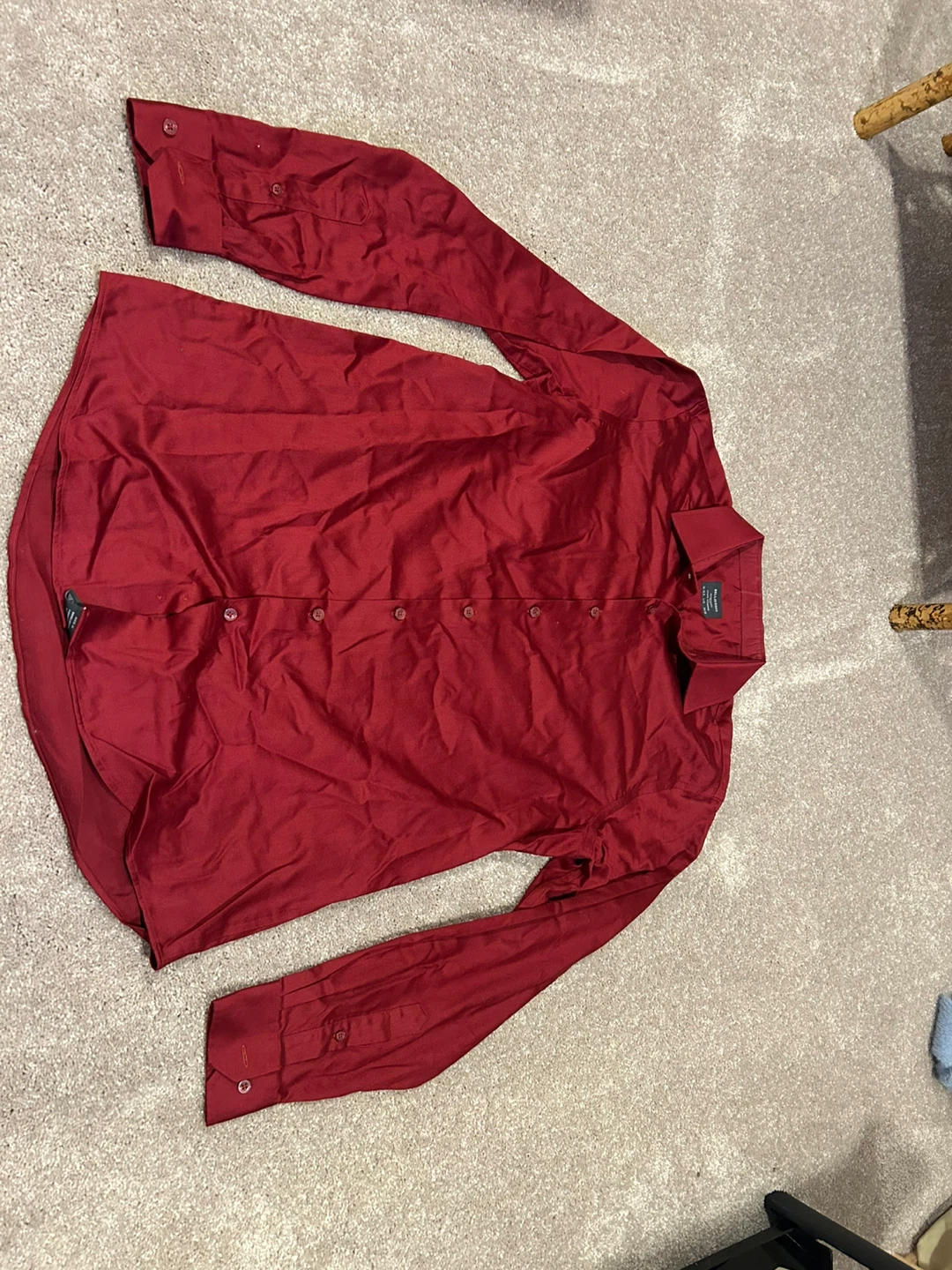 Bellissimo Modern Fit Red Dress Shirt