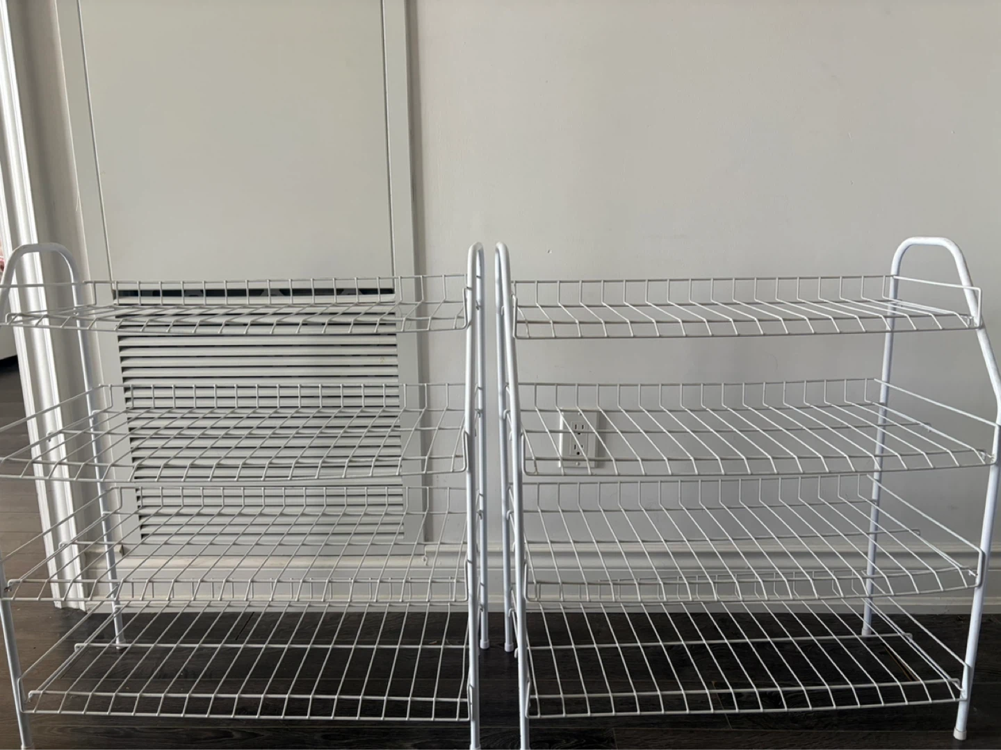 MAINSTAYS 4-Tier White Metal Shoe Rack - 2 nos - photo 5