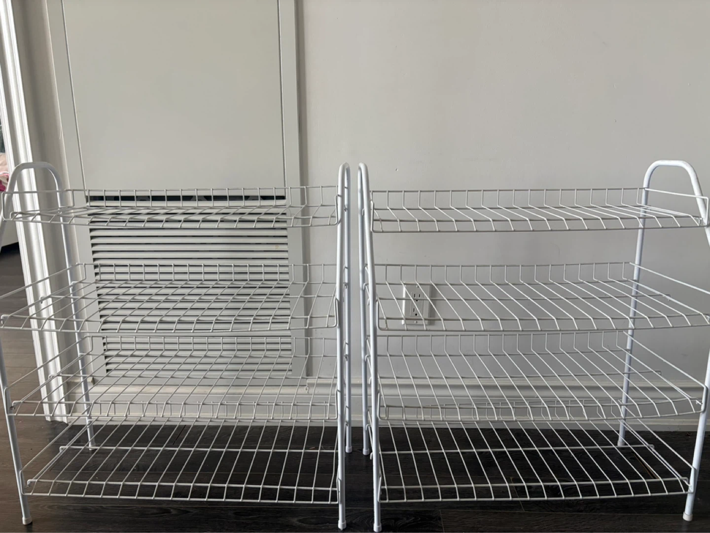 MAINSTAYS 4-Tier White Metal Shoe Rack - 2 nos - photo 4