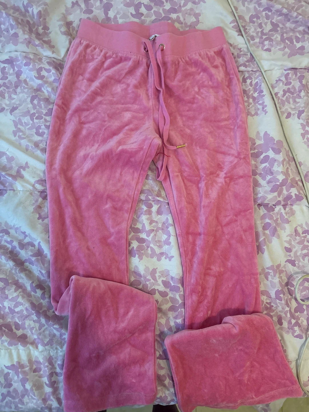 Juicy Couture Pink Velour Track Pants Size S