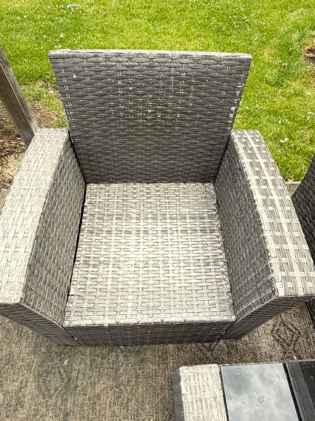 Wicker Patio Set - 2 Chairs & Coffee Table - photo 3