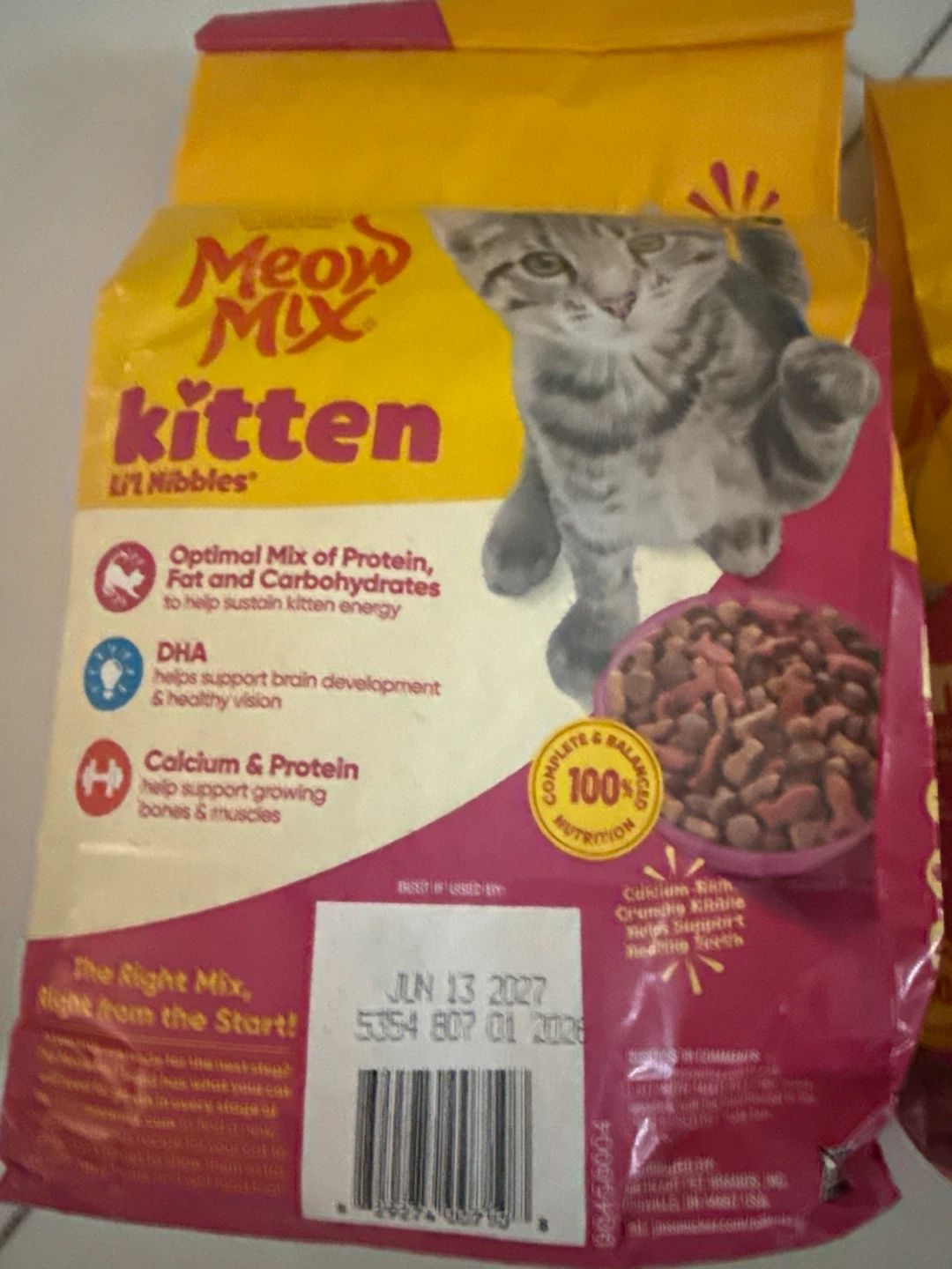 Meow Mix Kitten Liver Nibblers Dry Cat Food - photo 3
