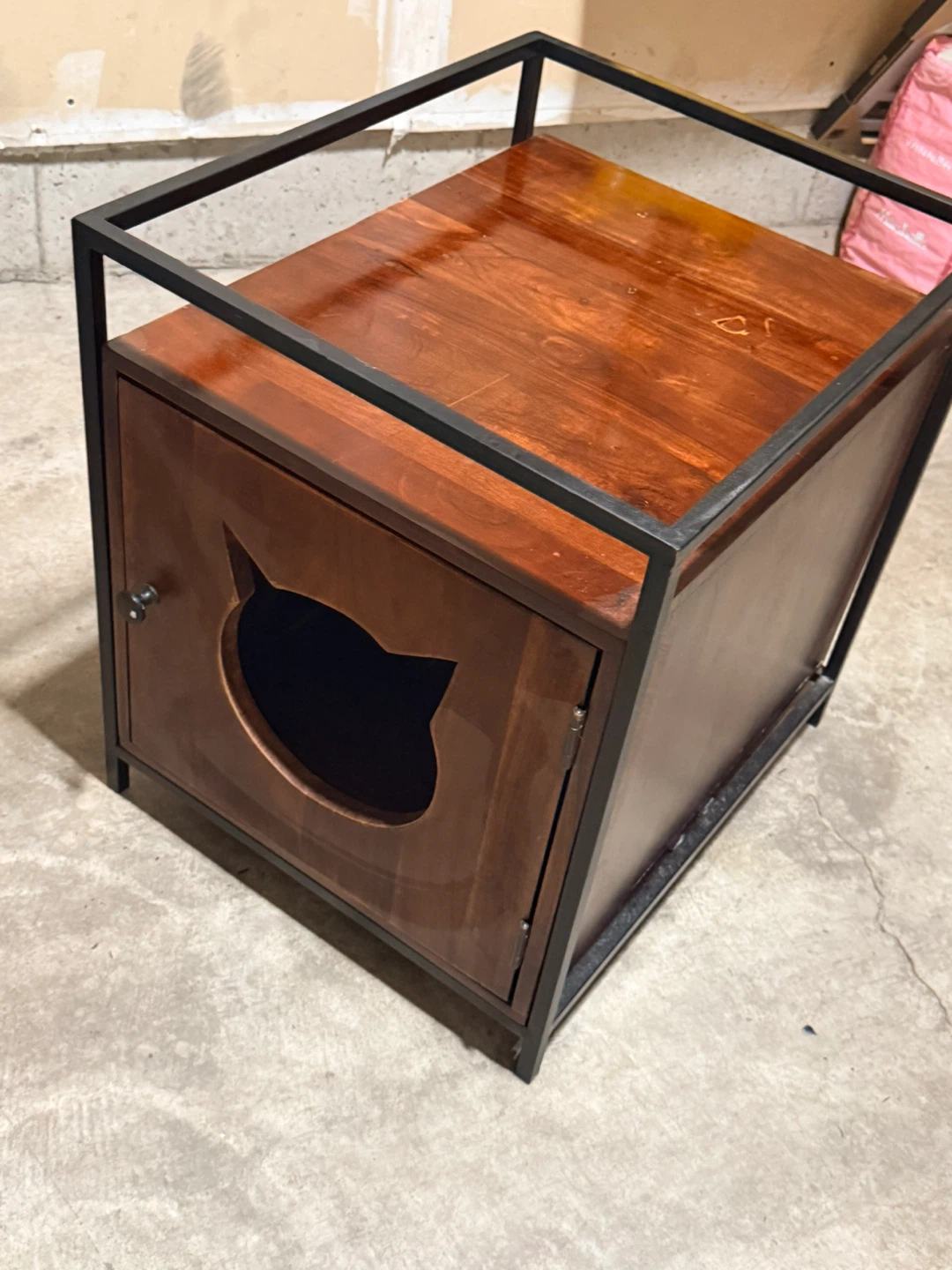 Wooden Cat Bed/ Litter Box Enclosure