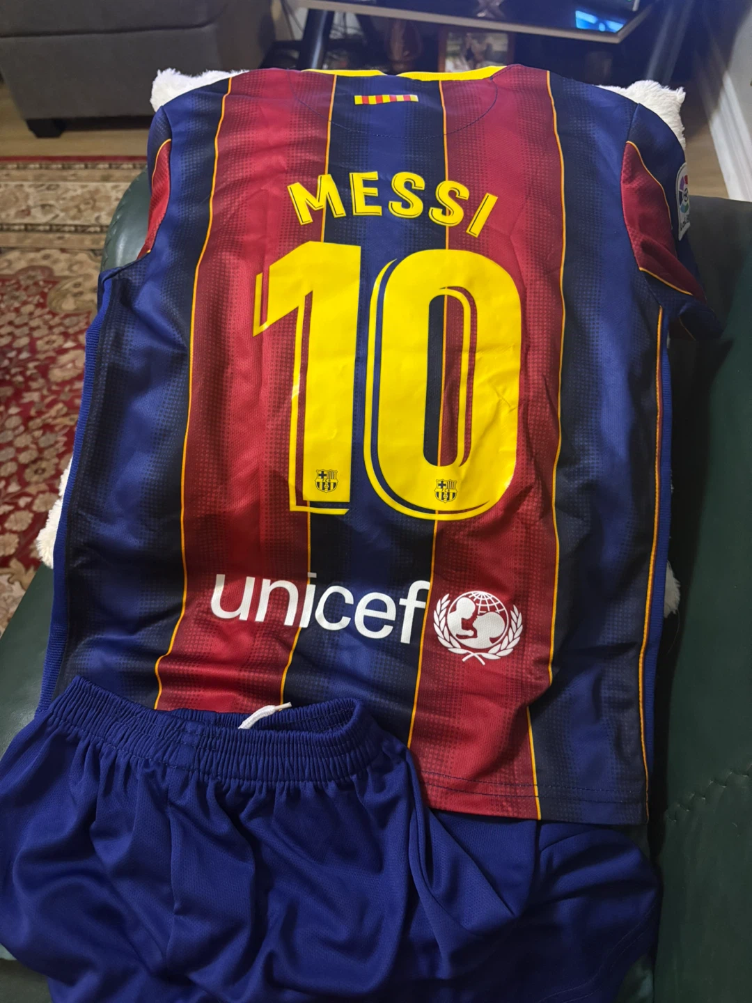 FC Barcelona Messi #10 Jersey and Shorts Set