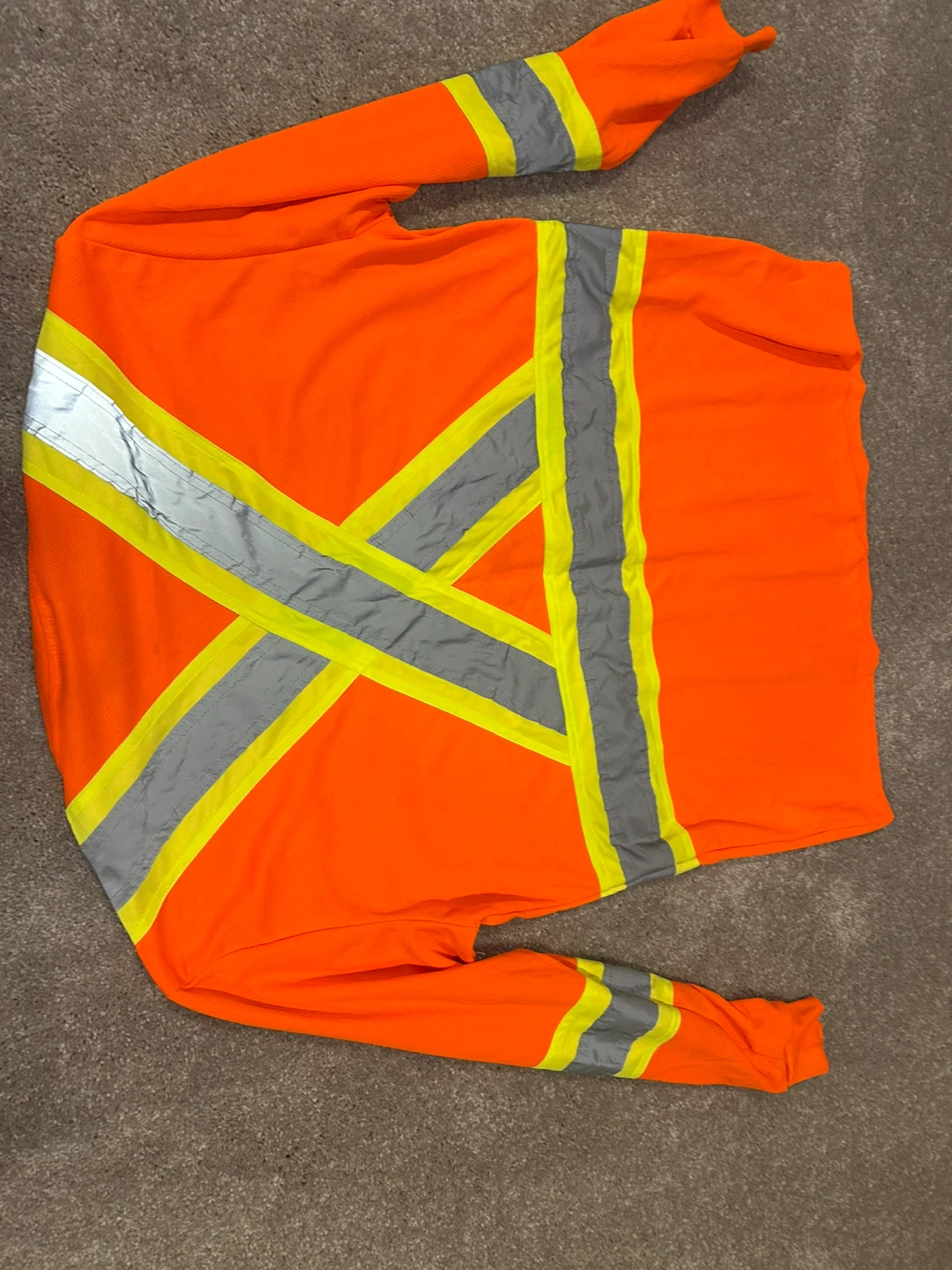 104JOB PROFESSIONAL Orange Long Sleeve Safety Shirt Size L - photo 2