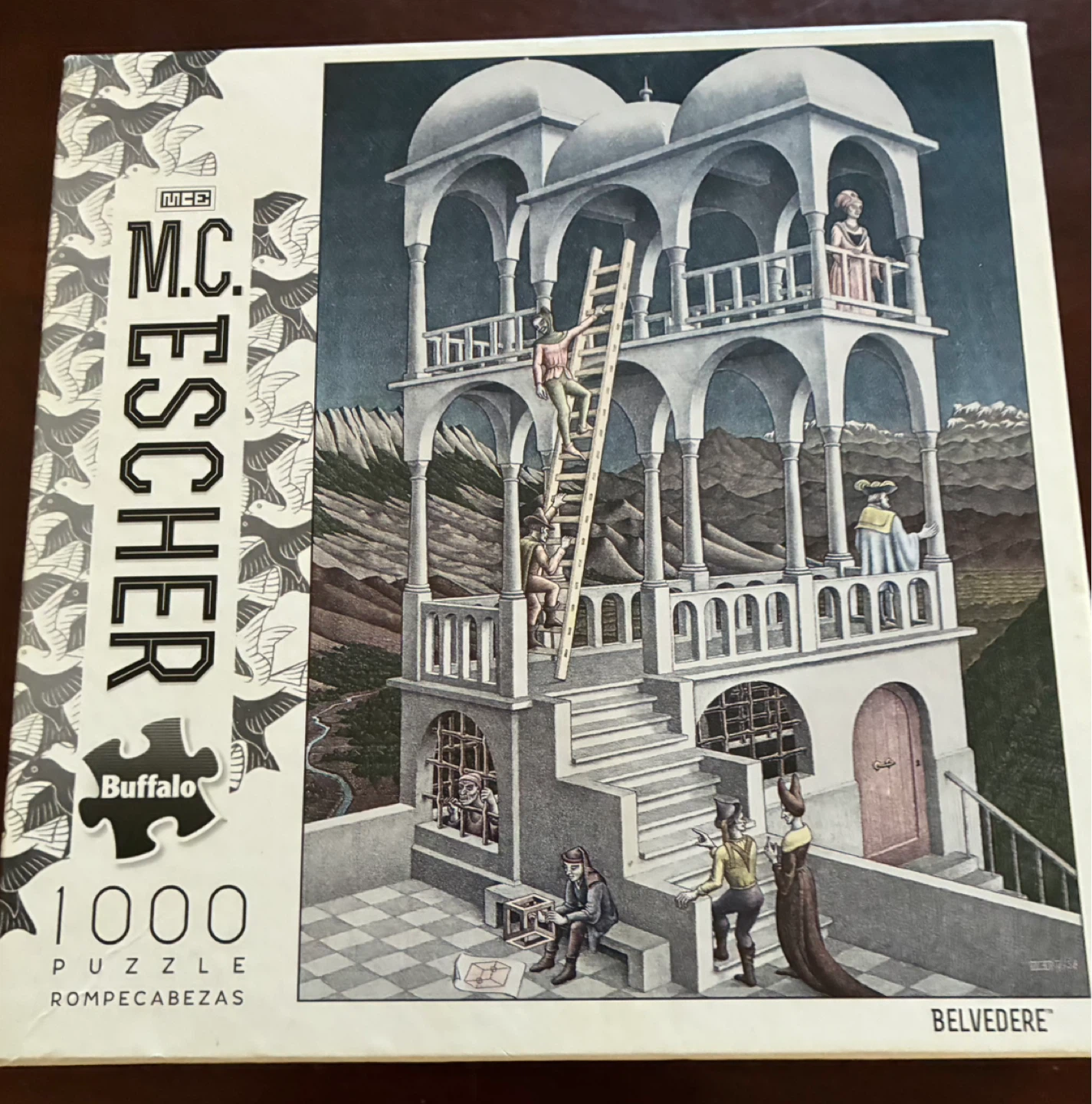 $25 M.C. Escher 1000 Piece Jigsaw Puzzle Belvedere Buffalo games