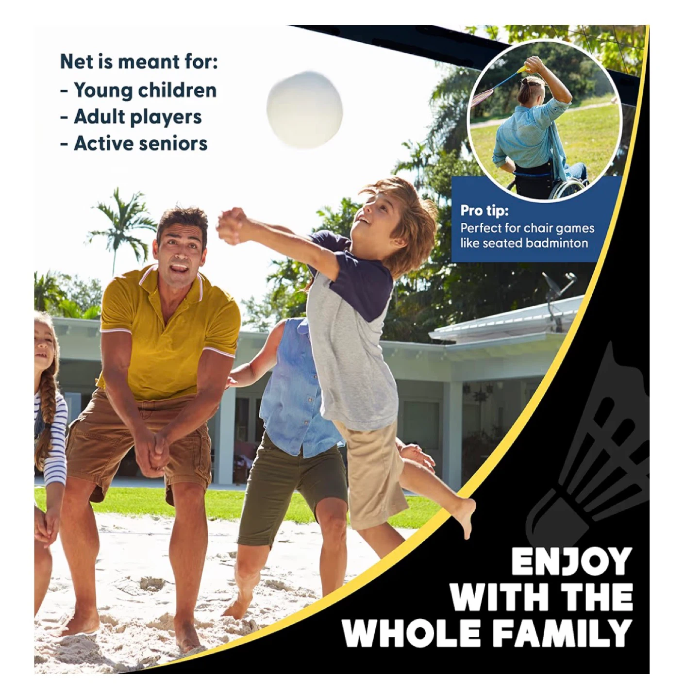 New! Boulder Portable Multi-Game Badminton/Pickleball Net - photo 5
